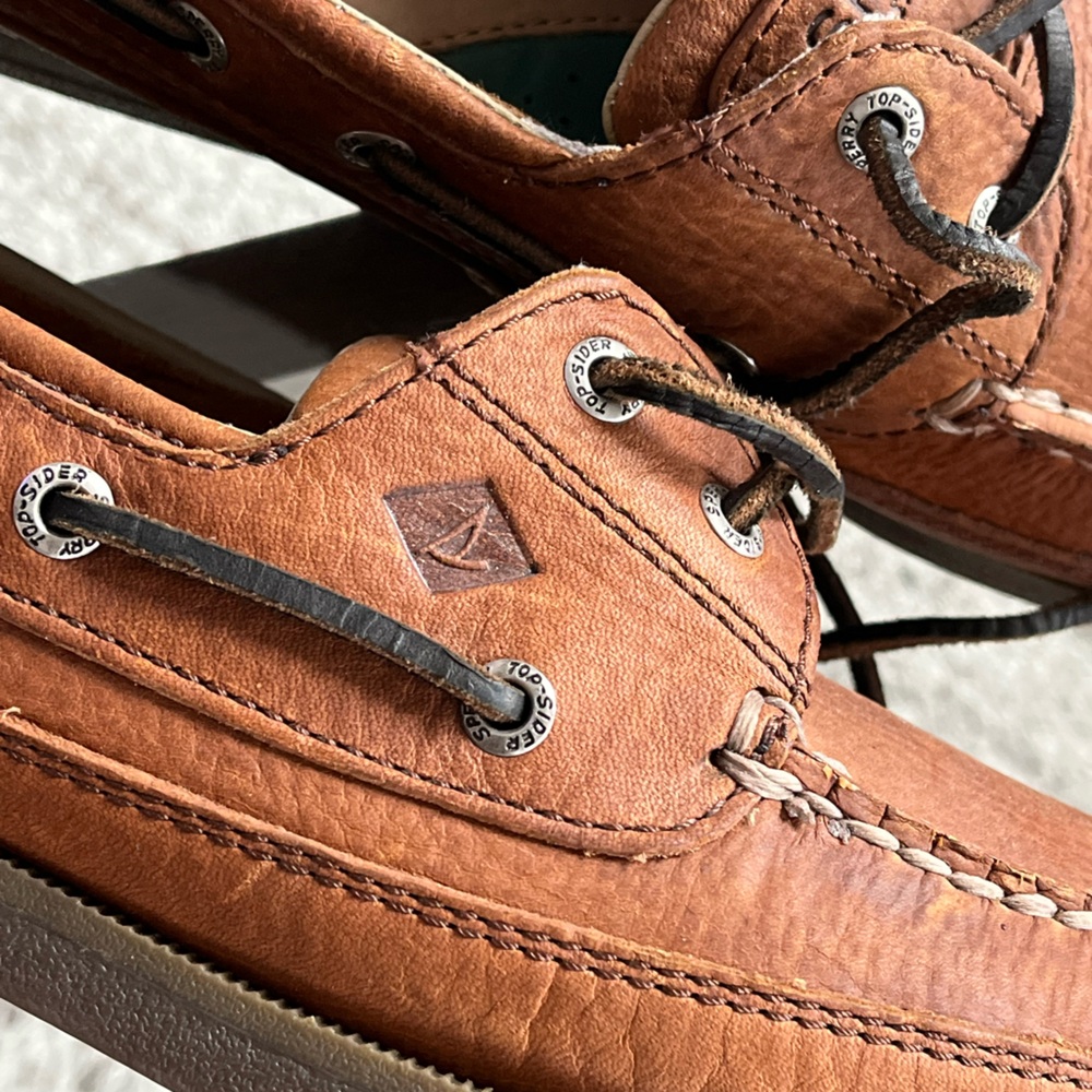 Sperry Top-Sider Men's Authentic Original 2-Eye Leather Boat Shoe Sz 10